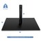 Black Steel Patio Umbrella Base with Adjustable Knob and Anti-Slip Pads